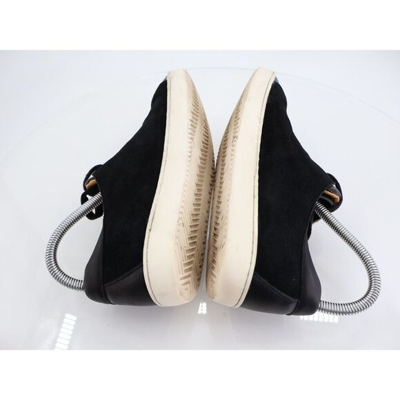 Sezane Jack Trainers Sneakers Womens Size EU 39 US 8 Black Leather Modern Shoes - Picture 7 of 14